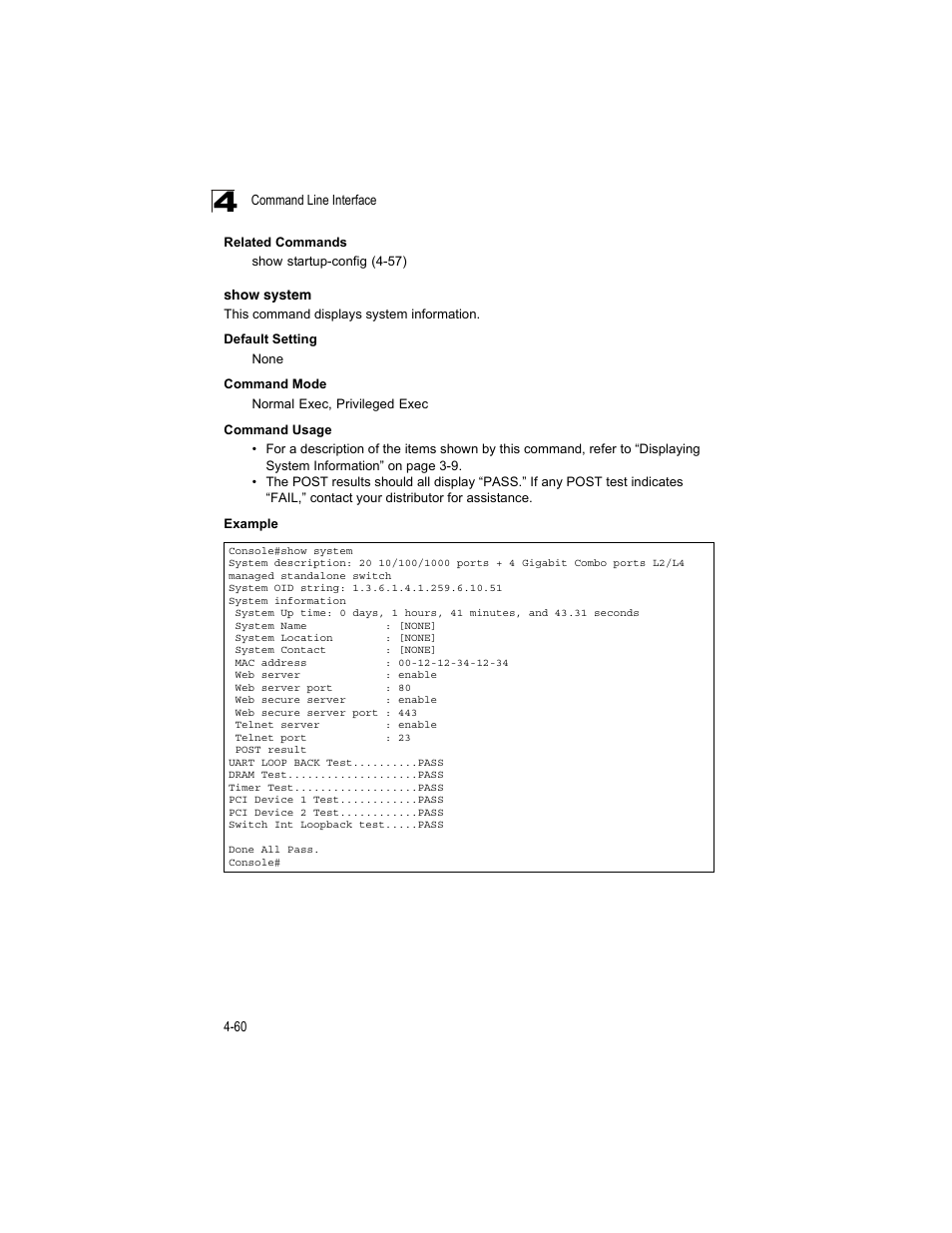 Show system | Accton Technology ES4512C User Manual | Page 250 / 426