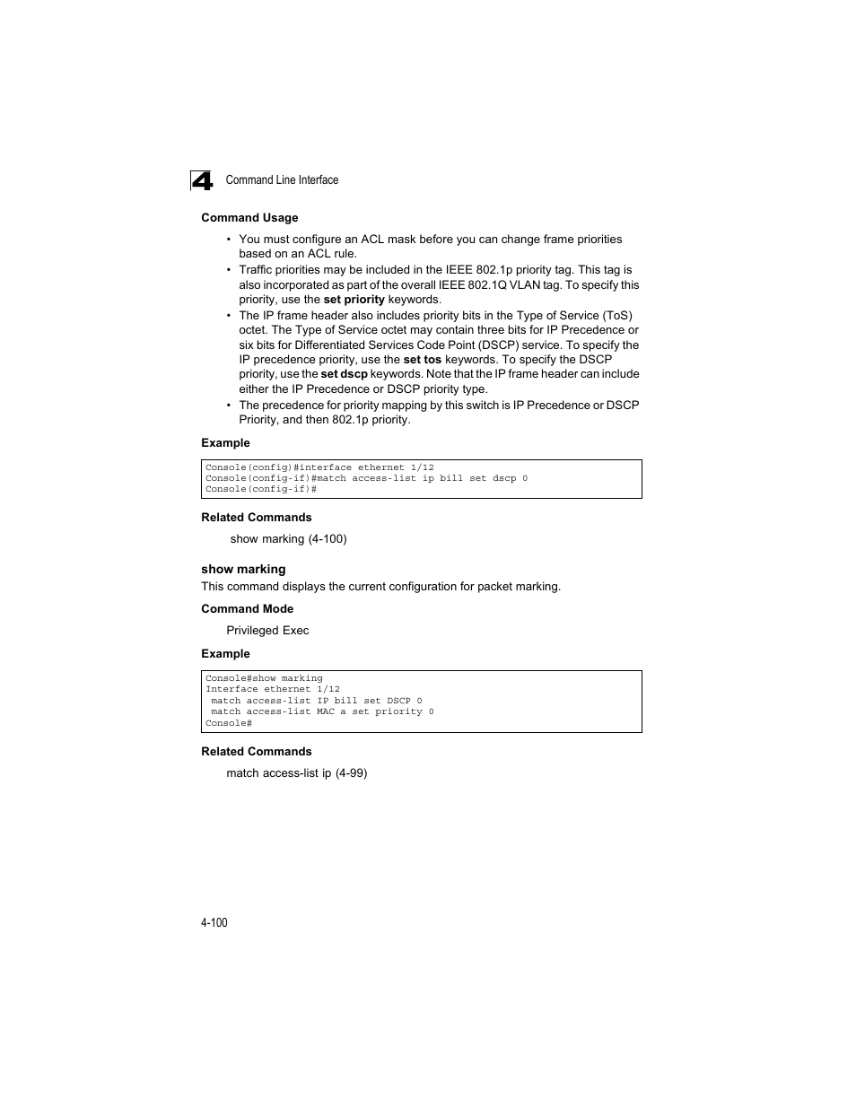 Show marking | Accton Technology ES4512C User Manual | Page 290 / 426