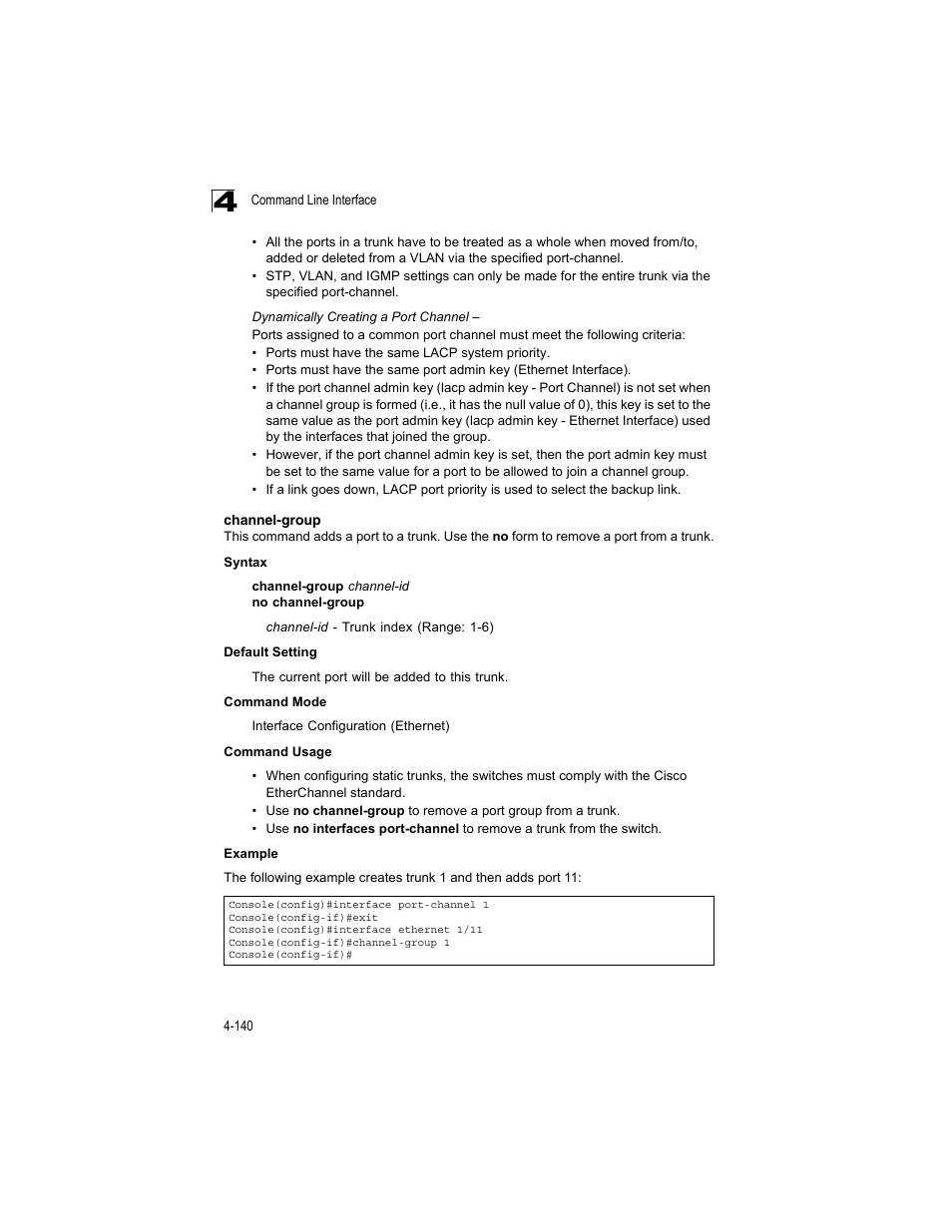 Channel-group | Accton Technology ES4512C User Manual | Page 330 / 426