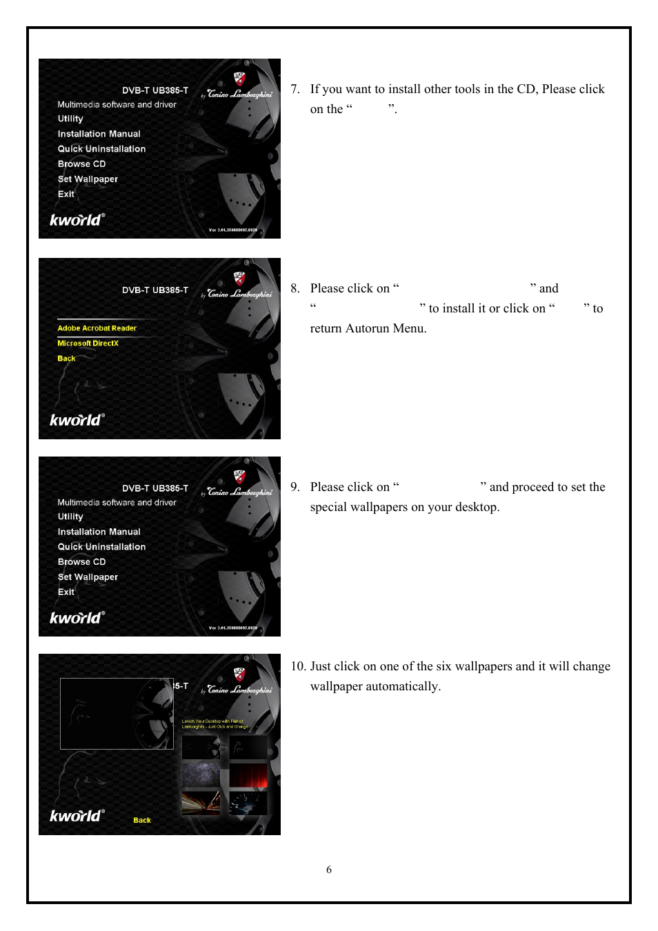 KWorld UB385-T User Manual | Page 6 / 10