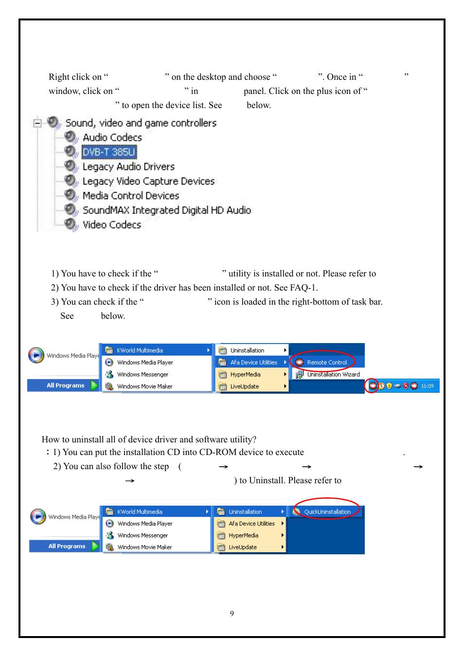 Chapter 5 : faq | KWorld UB385-T User Manual | Page 9 / 10
