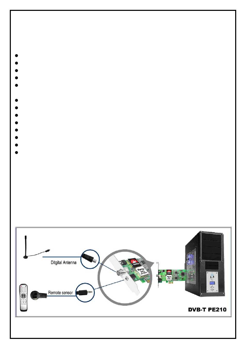 Chapter 1 : dvb-t pe210 card hardware installation | KWorld VS-DVBT PE210 User Manual | Page 2 / 10