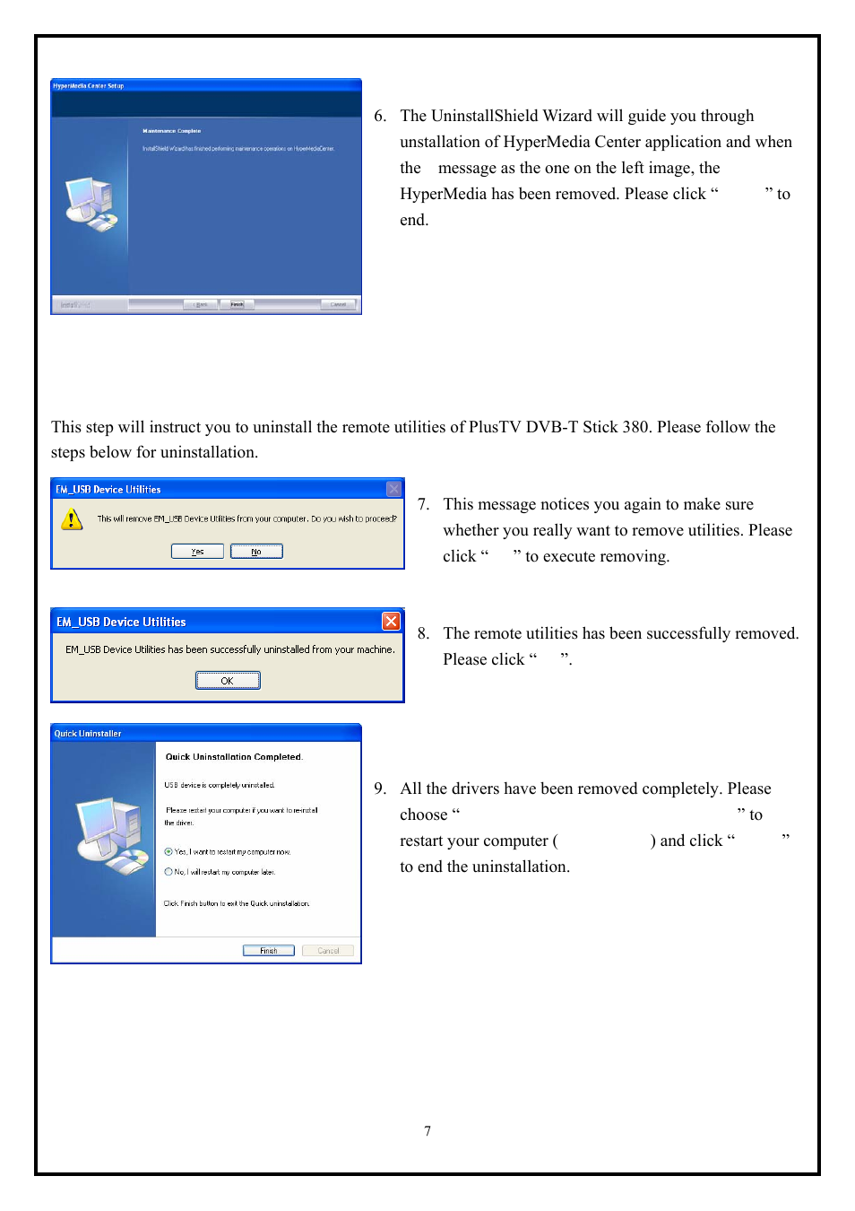 KWorld VS-DVBT 380U User Manual | Page 7 / 9