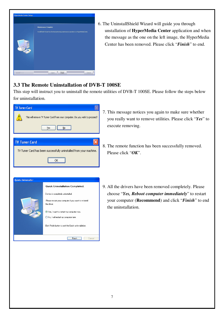 KWorld KW-DVB-T 100SE User Manual | Page 7 / 9