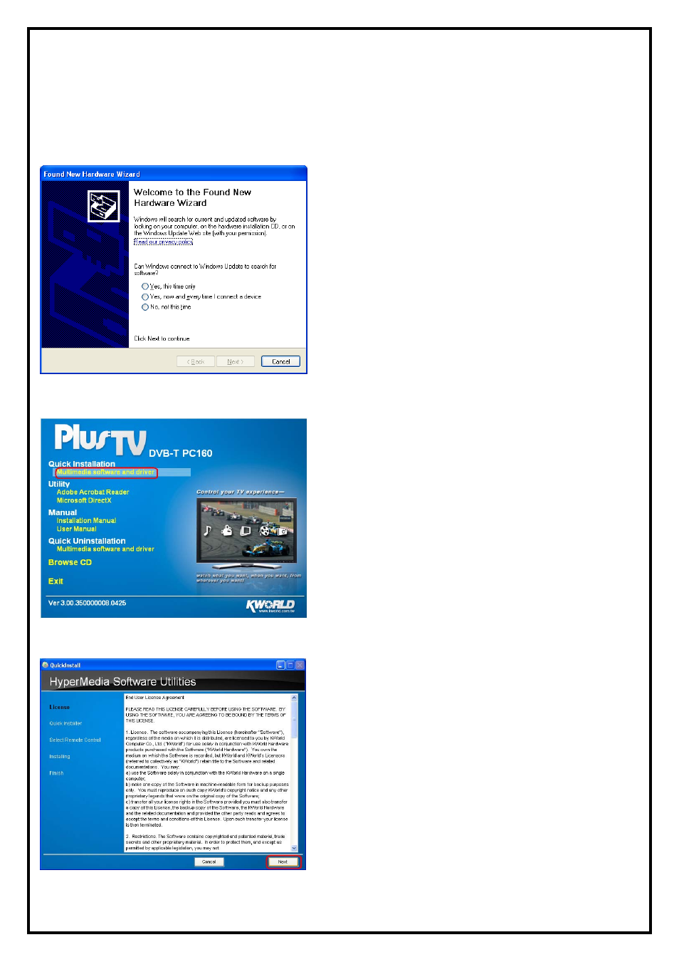 KWorld DVB-T PC160-2T User Manual | Page 4 / 9