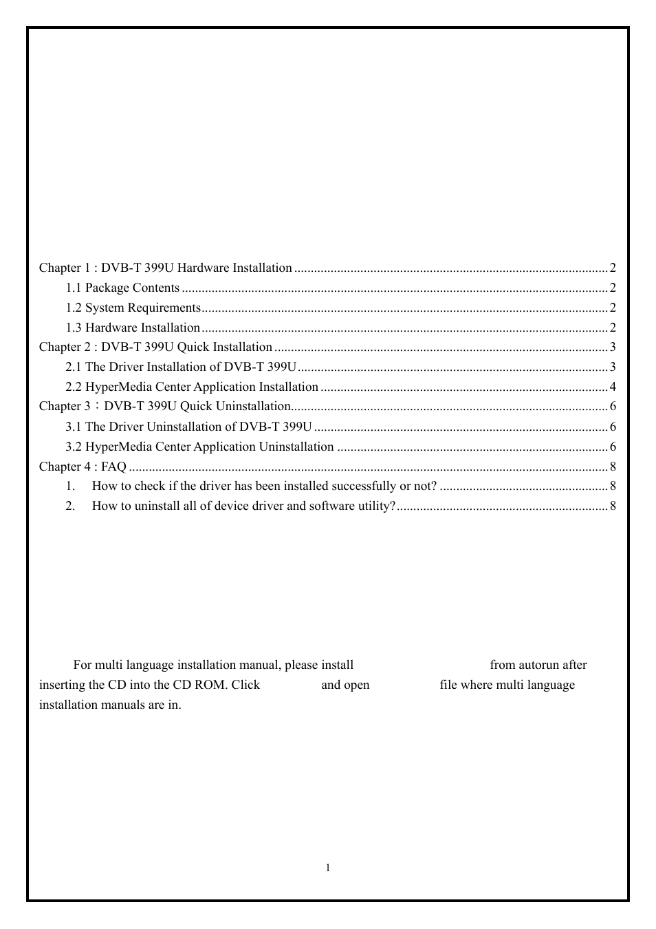 KWorld DVB-T 399U User Manual | 8 pages