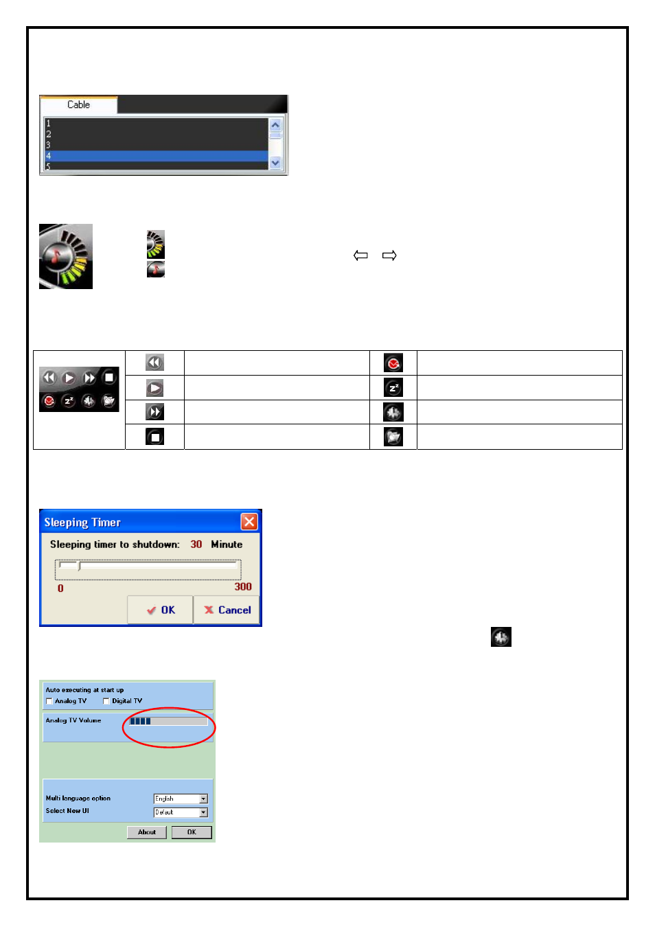 4 channel index, 5 volume, 6 basic tool | KWorld HyperMedia Center V3-5 User Manual | Page 5 / 24