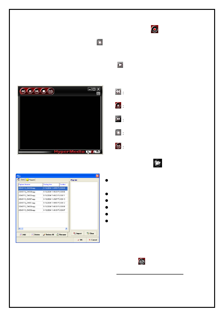 1 record, playback and timeshifting | KWorld HyperMedia Center V3-5 User Manual | Page 7 / 24