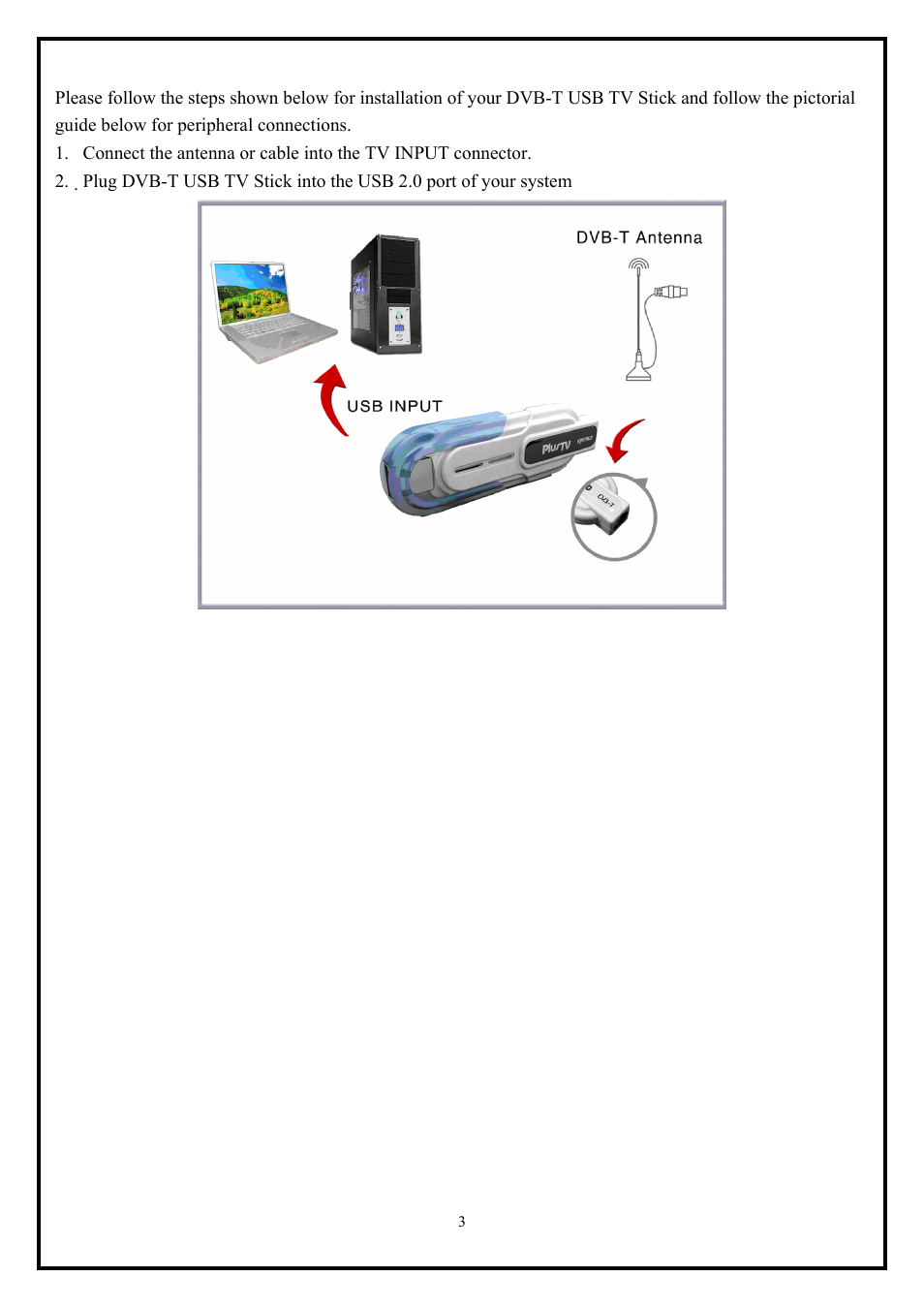 3 hardware installation | KWorld DVB-T 395U User Manual | Page 3 / 7