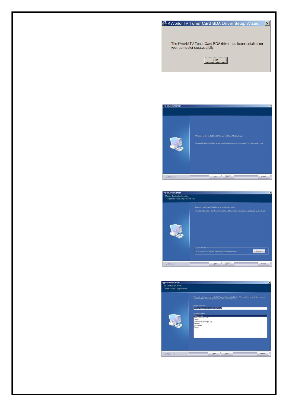 2 hypermedia application installation | KWorld PE-360-D User Manual | Page 5 / 11