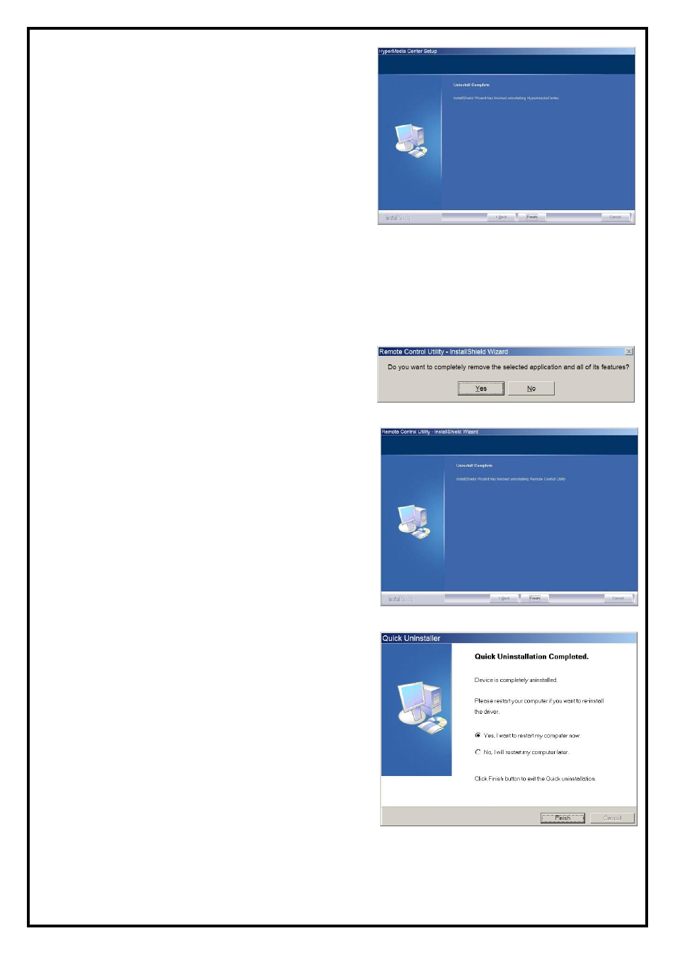 3 the remote uninstallation of dvb-t pe360 | KWorld PE-360-D User Manual | Page 8 / 11