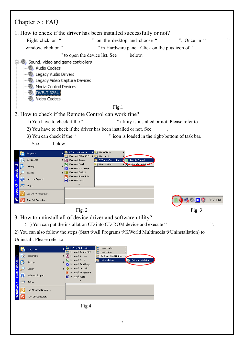 Chapter 5 : faq | KWorld KW-DVBT 325U User Manual | Page 7 / 8