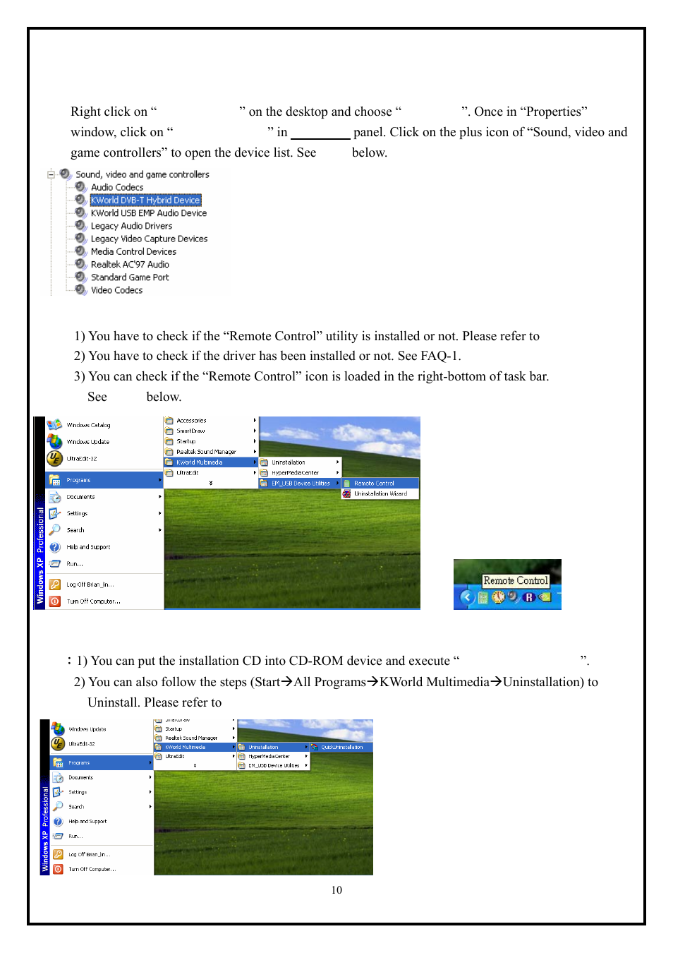 Chapter 5 : faq | KWorld VS-DVBT 323U User Manual | Page 10 / 10