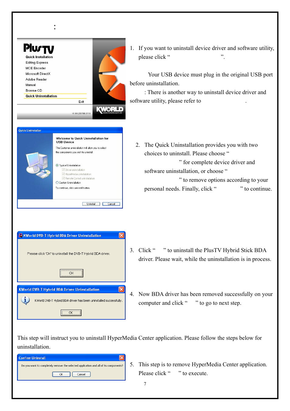 KWorld VS-DVBT 323U User Manual | Page 7 / 10