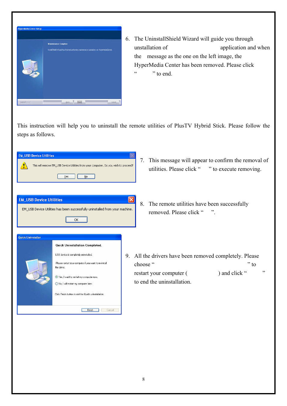 KWorld VS-DVBT 323U User Manual | Page 8 / 10