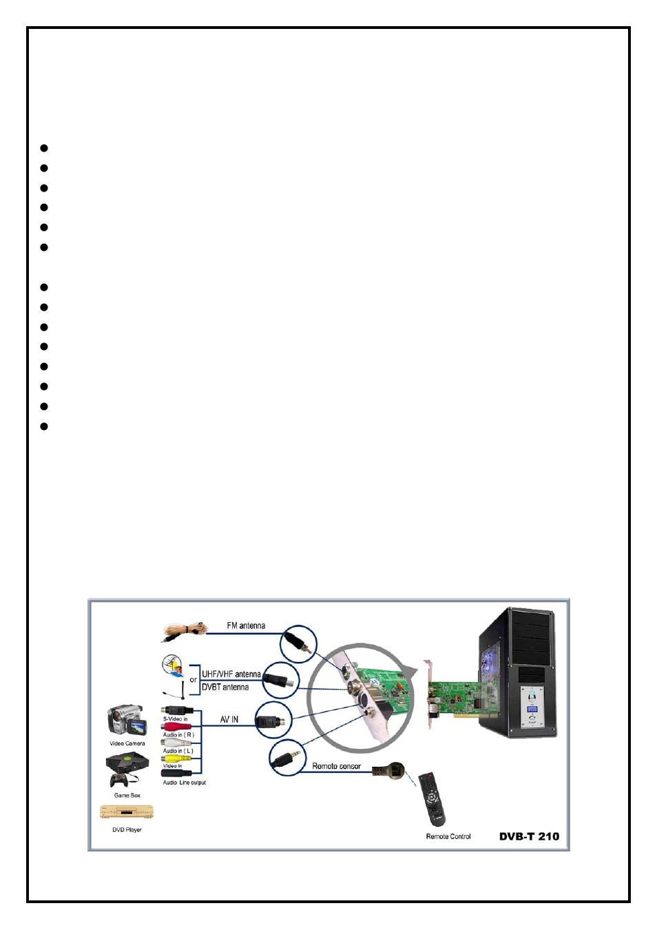 Chapter 1 : dvb-t 210 card hardware installation, 1 package contents, 2 system requirements | 3 hardware installation | KWorld DVB-T 210SE User Manual | Page 2 / 9