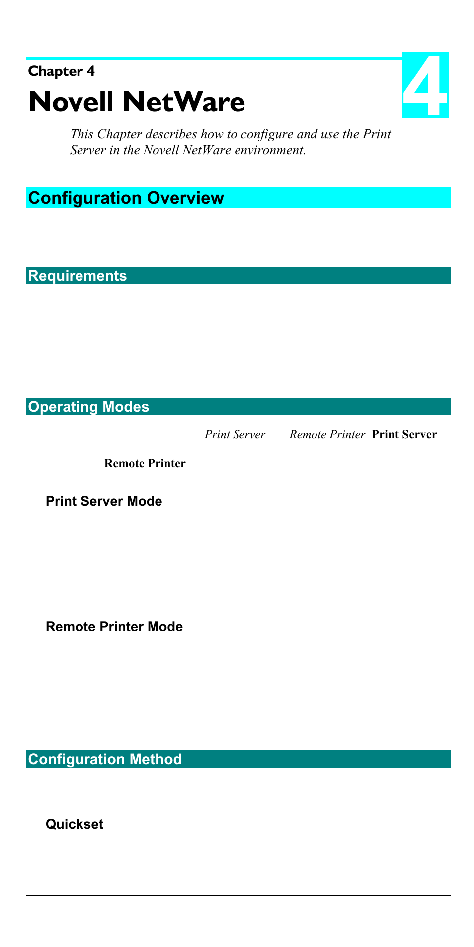 Novell netware, Configuration overview | Accton Technology EN2024-6 User Manual | Page 16 / 121