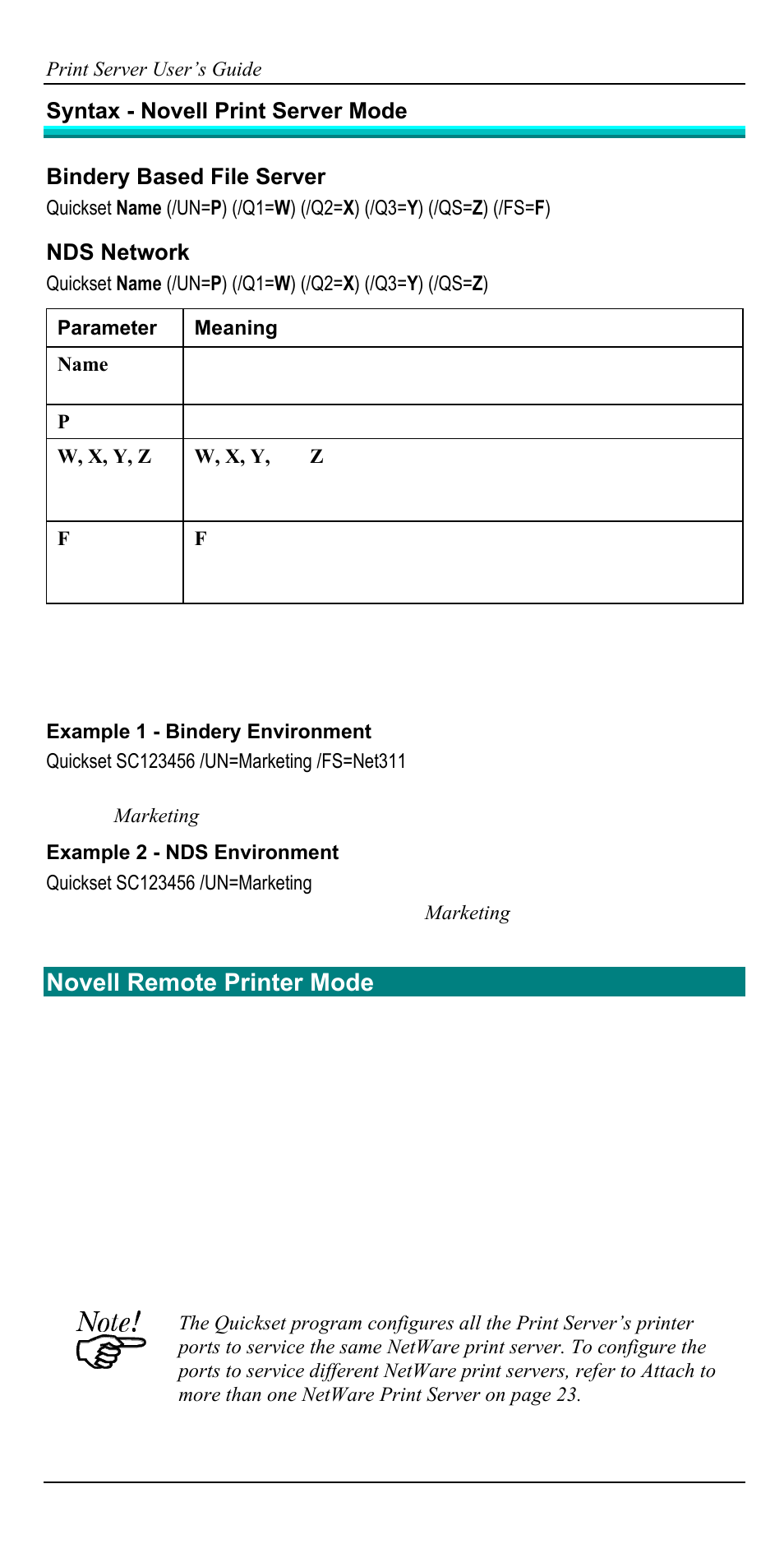 Novell remote printer mode | Accton Technology EN2024-6 User Manual | Page 18 / 121