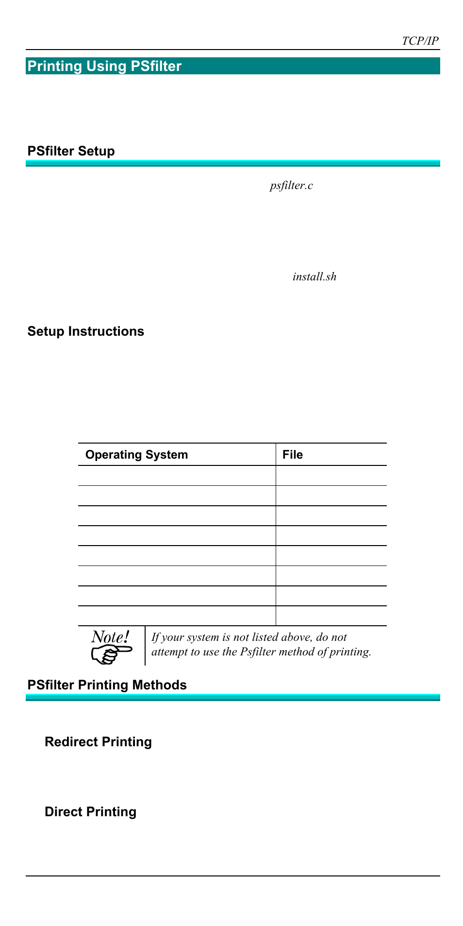 Printing using dsi, Printing using psfilter | Accton Technology EN2024-6 User Manual | Page 41 / 121