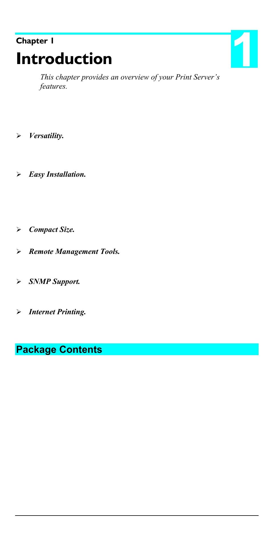 Introduction, Package contents | Accton Technology EN2024-6 User Manual | Page 7 / 121