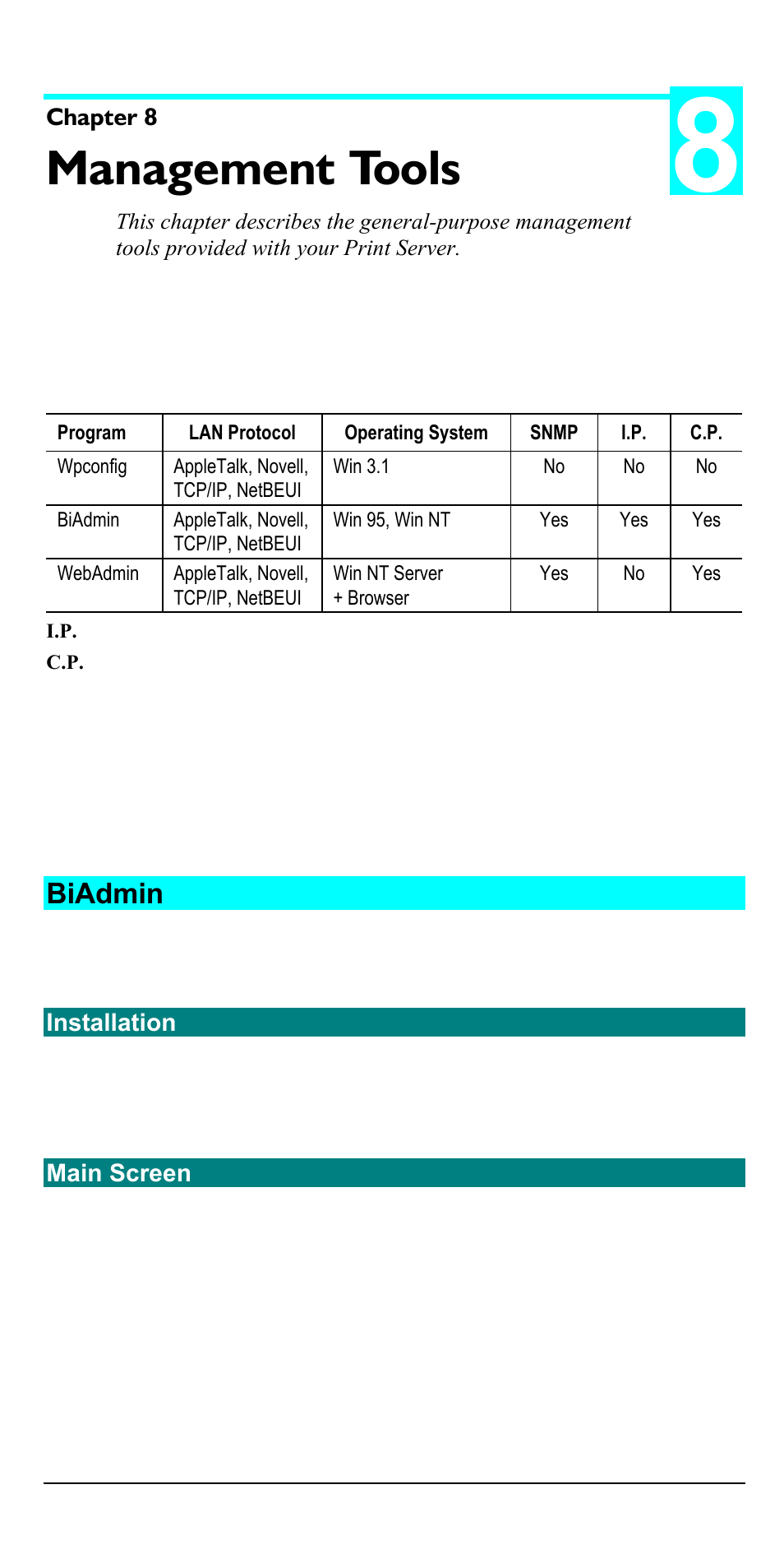 Management tools, Biadmin | Accton Technology EN2024-6 User Manual | Page 78 / 121