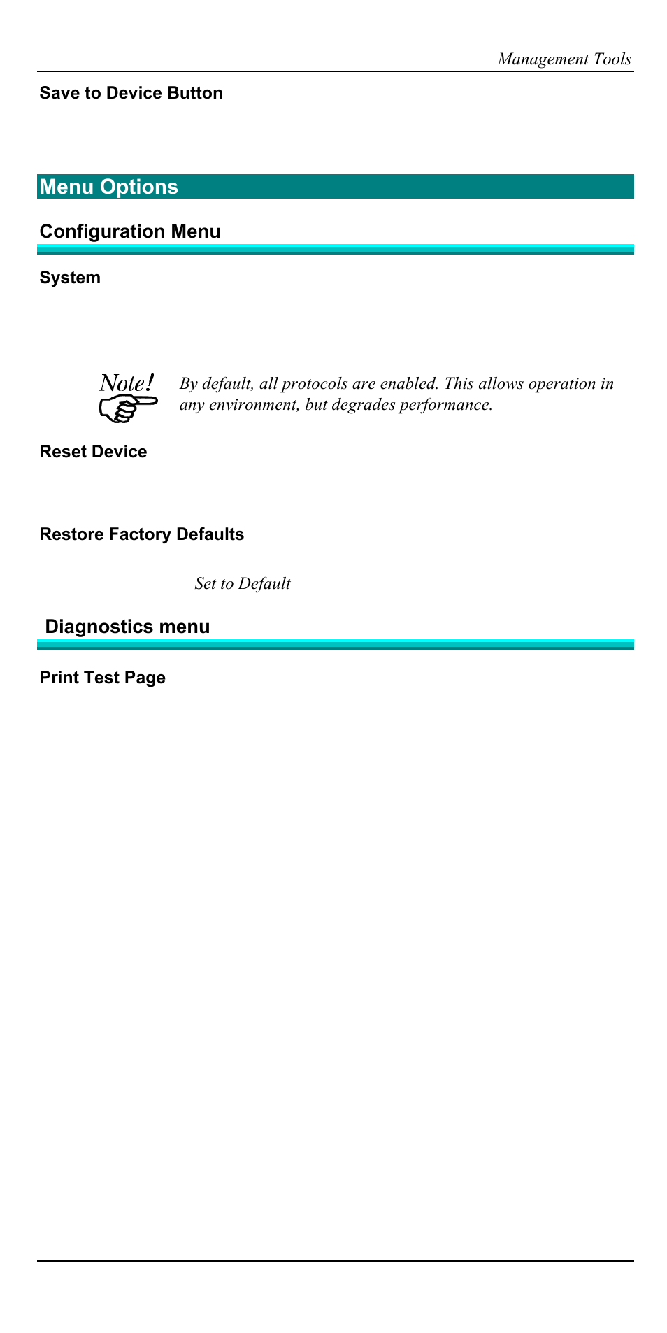 Menu options | Accton Technology EN2024-6 User Manual | Page 95 / 121