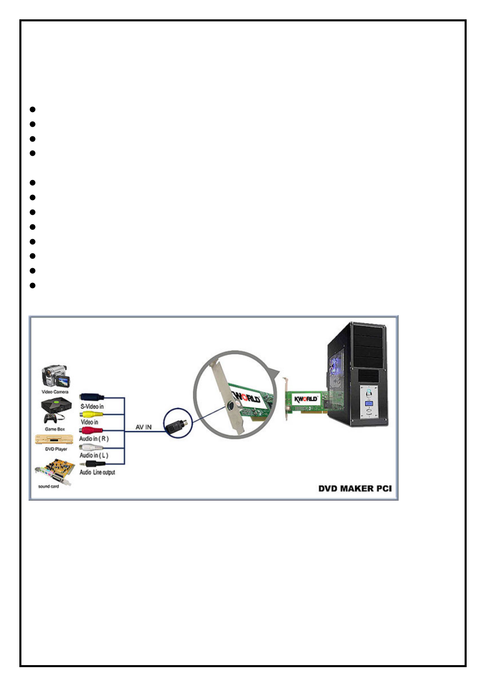 Chapter 1 : dvd maker pci hardware installation, 1 package contents, 2 system requirements | 3 hardware installation | KWorld VS-L883D User Manual | Page 2 / 5