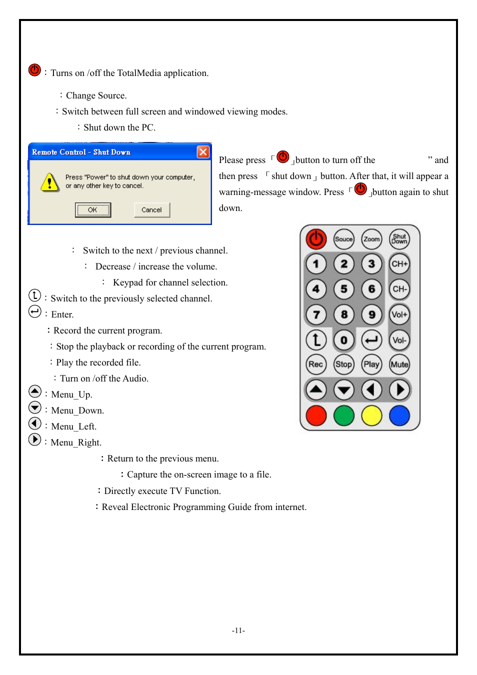 Chapter 5: remote functions | KWorld ATSC 315U S08 User Manual | Page 11 / 11