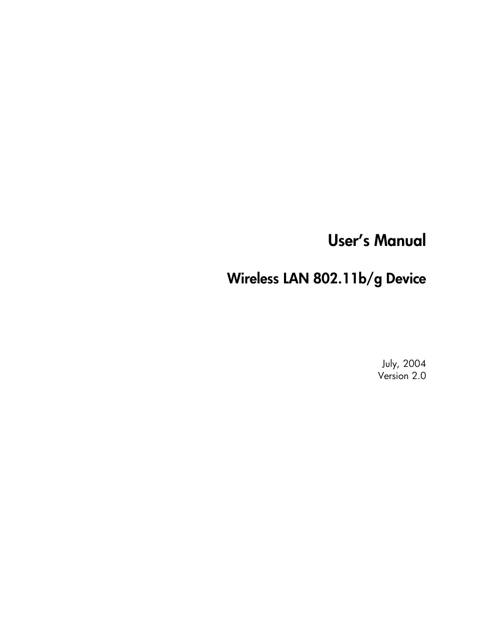 Accton Technology Wireless LAN 802.11b/g Device WN4201B User Manual | 97 pages