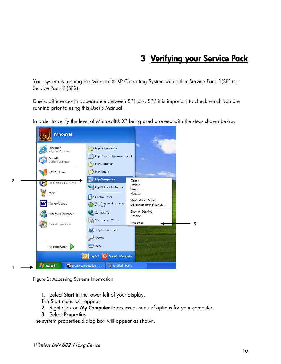 3 verifying your service pack | Accton Technology Wireless LAN 802.11b/g Device WN4201B User Manual | Page 10 / 97