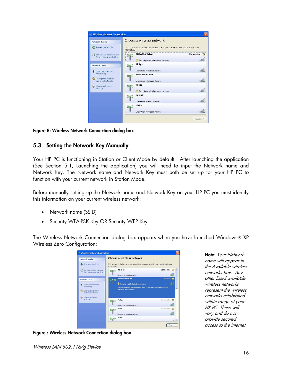 Accton Technology Wireless LAN 802.11b/g Device WN4201B User Manual | Page 16 / 97