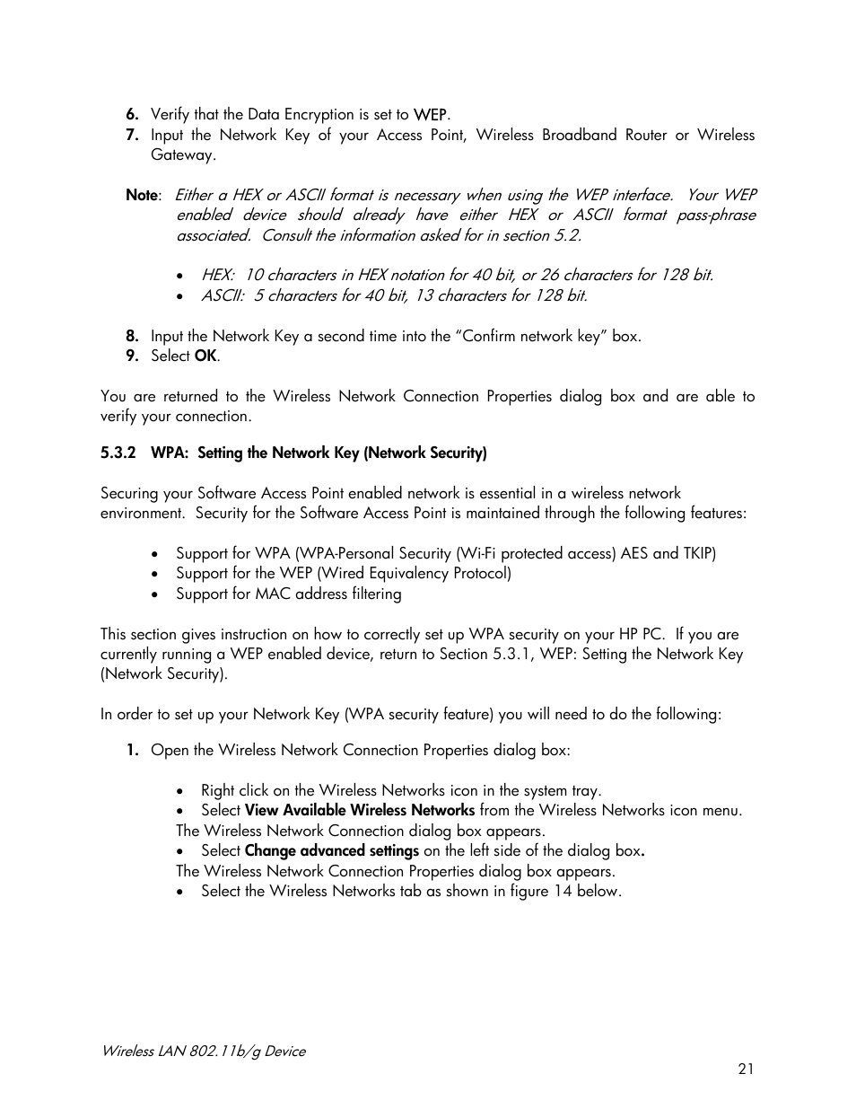 Accton Technology Wireless LAN 802.11b/g Device WN4201B User Manual | Page 21 / 97