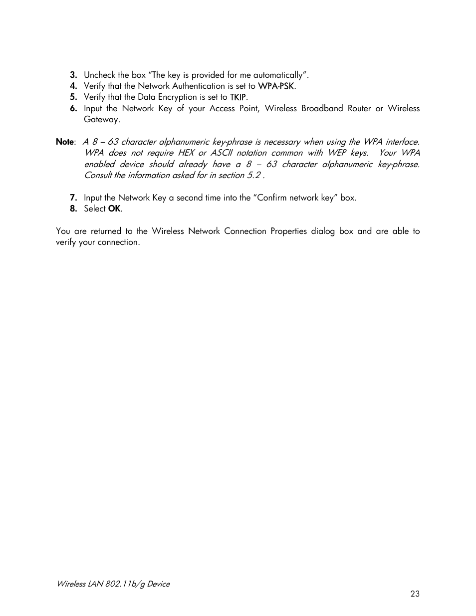 Accton Technology Wireless LAN 802.11b/g Device WN4201B User Manual | Page 23 / 97