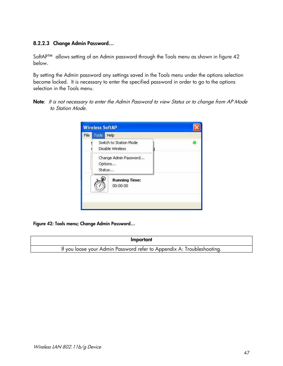 Accton Technology Wireless LAN 802.11b/g Device WN4201B User Manual | Page 47 / 97