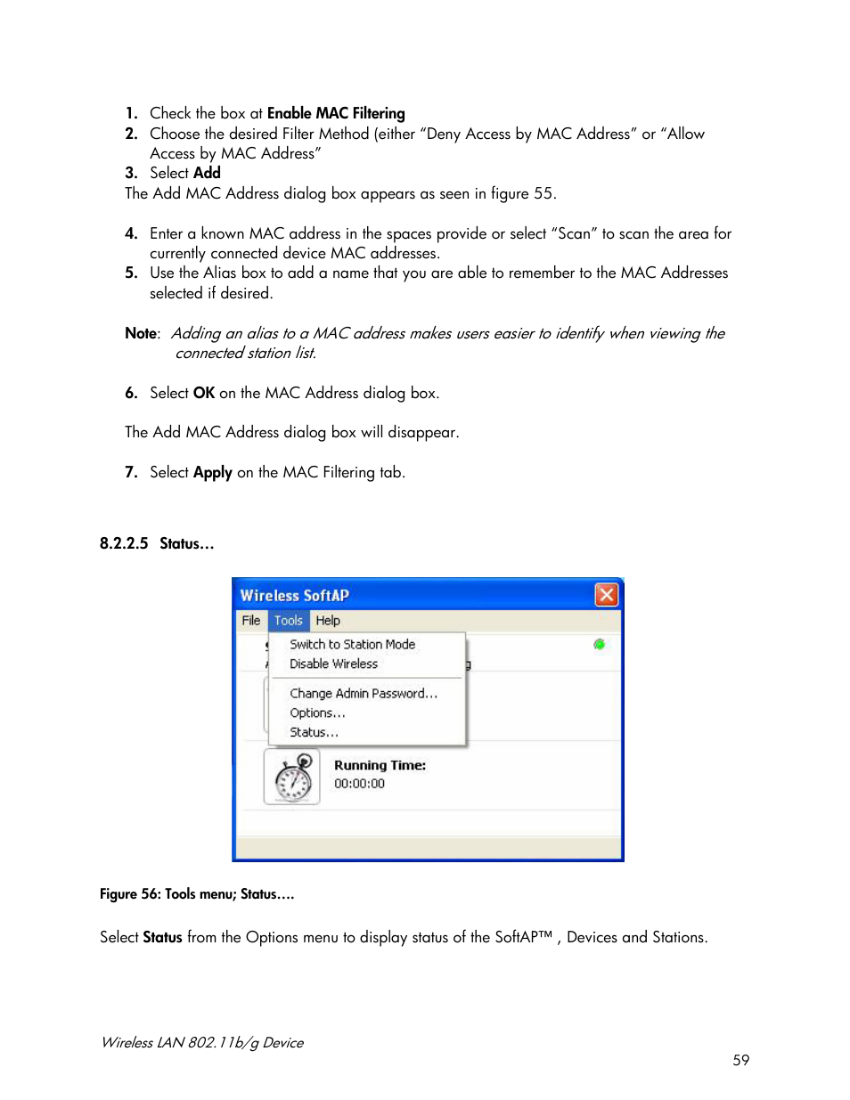 Accton Technology Wireless LAN 802.11b/g Device WN4201B User Manual | Page 59 / 97