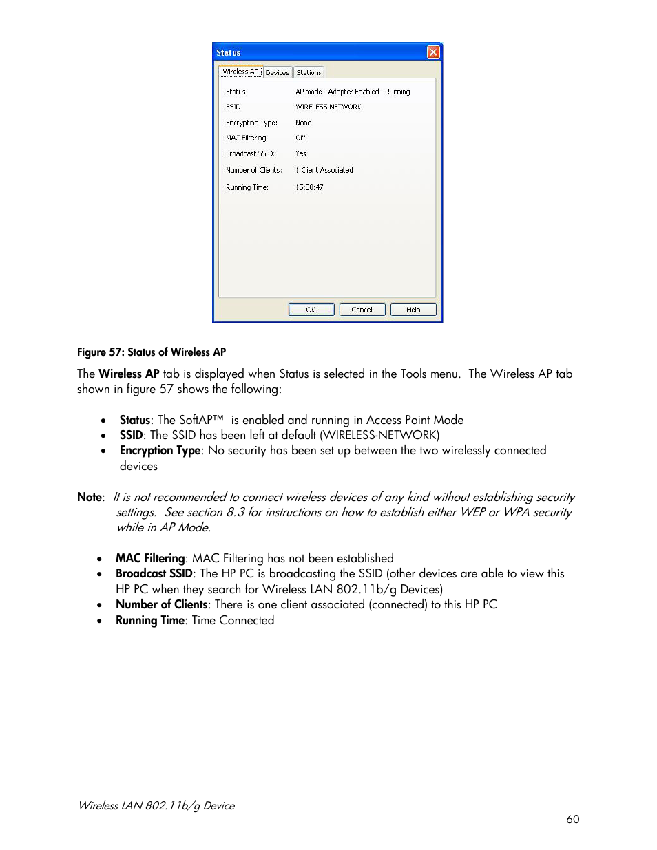 Accton Technology Wireless LAN 802.11b/g Device WN4201B User Manual | Page 60 / 97