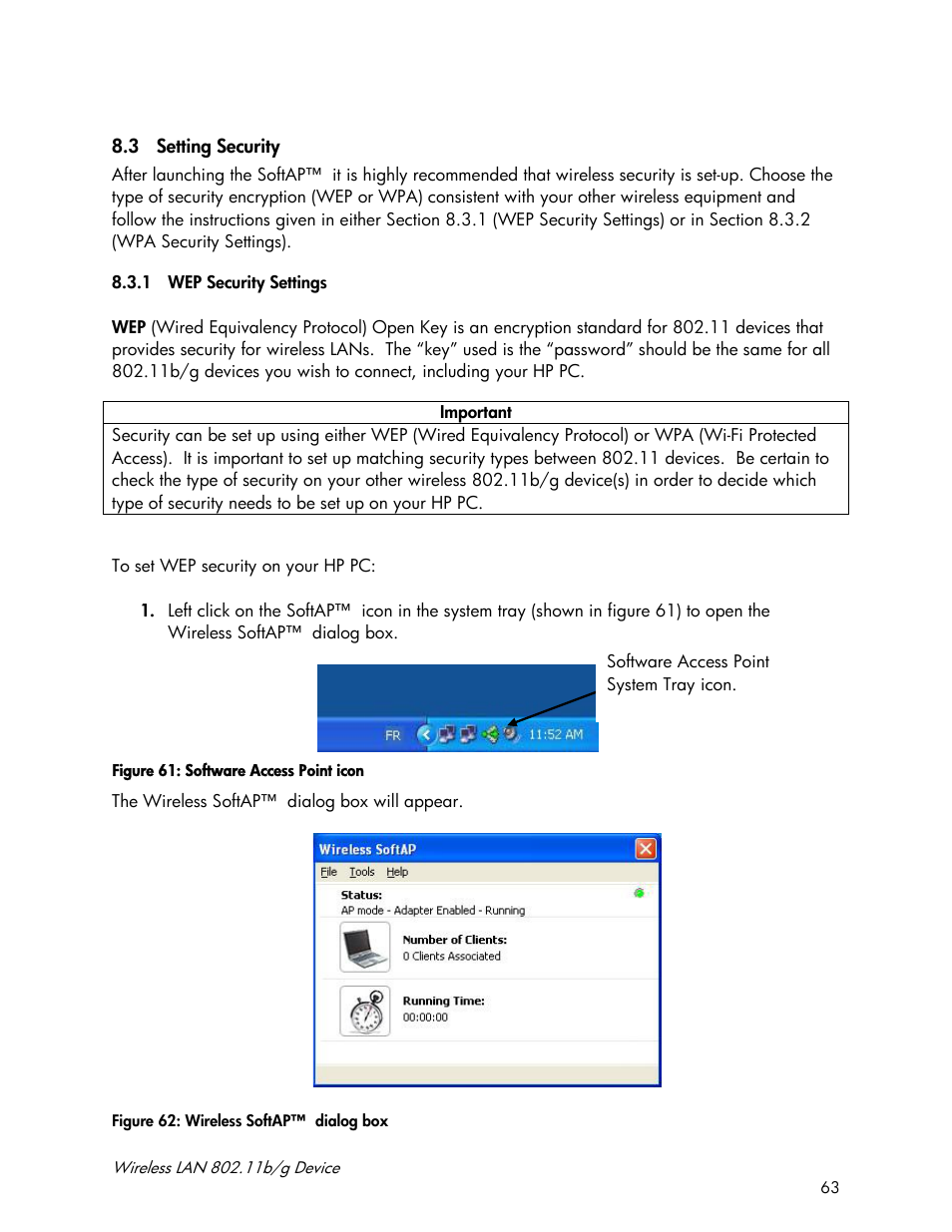 Accton Technology Wireless LAN 802.11b/g Device WN4201B User Manual | Page 63 / 97