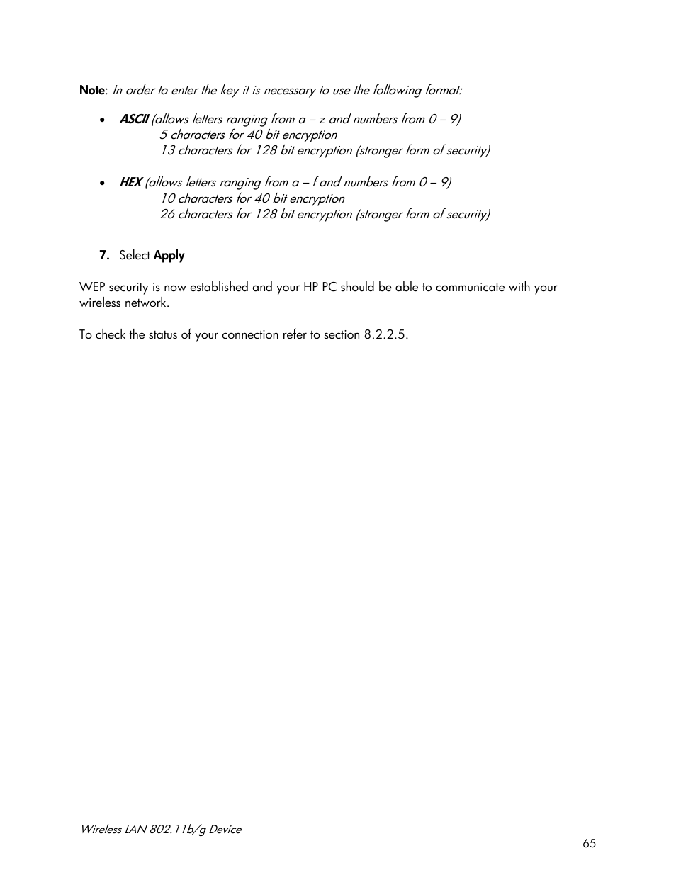 Accton Technology Wireless LAN 802.11b/g Device WN4201B User Manual | Page 65 / 97