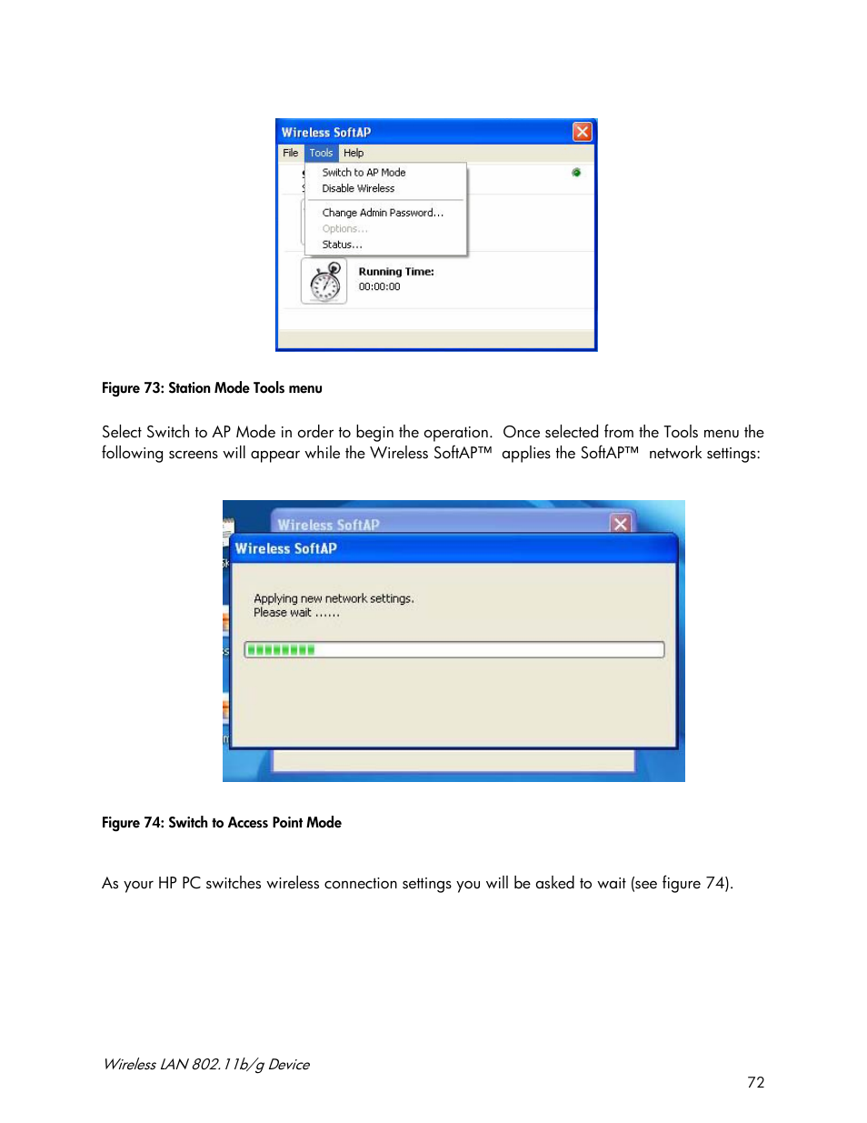 Accton Technology Wireless LAN 802.11b/g Device WN4201B User Manual | Page 72 / 97