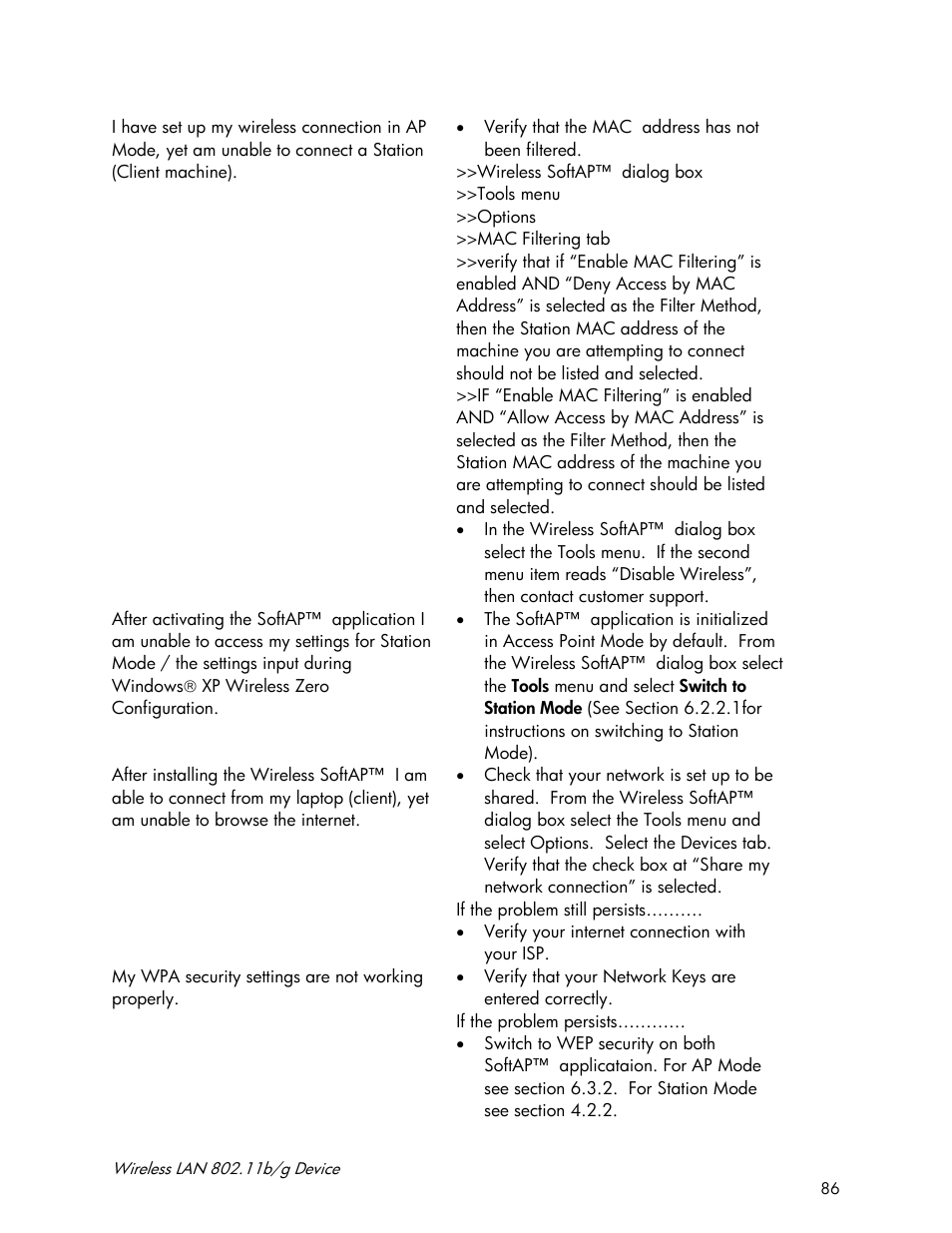 Accton Technology Wireless LAN 802.11b/g Device WN4201B User Manual | Page 86 / 97