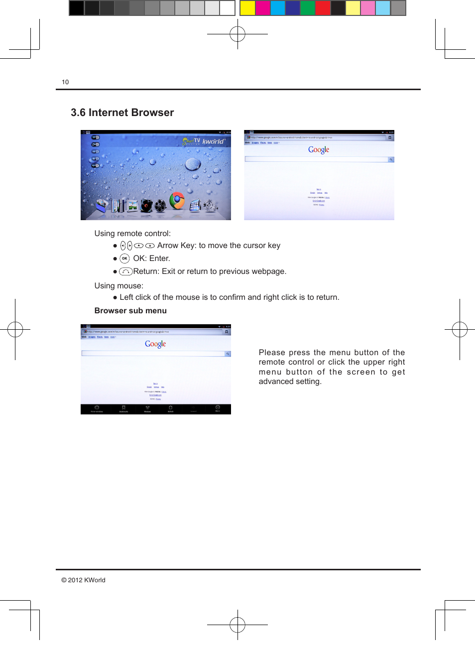 6 internet browser | KWorld SP800 User Manual | Page 10 / 15