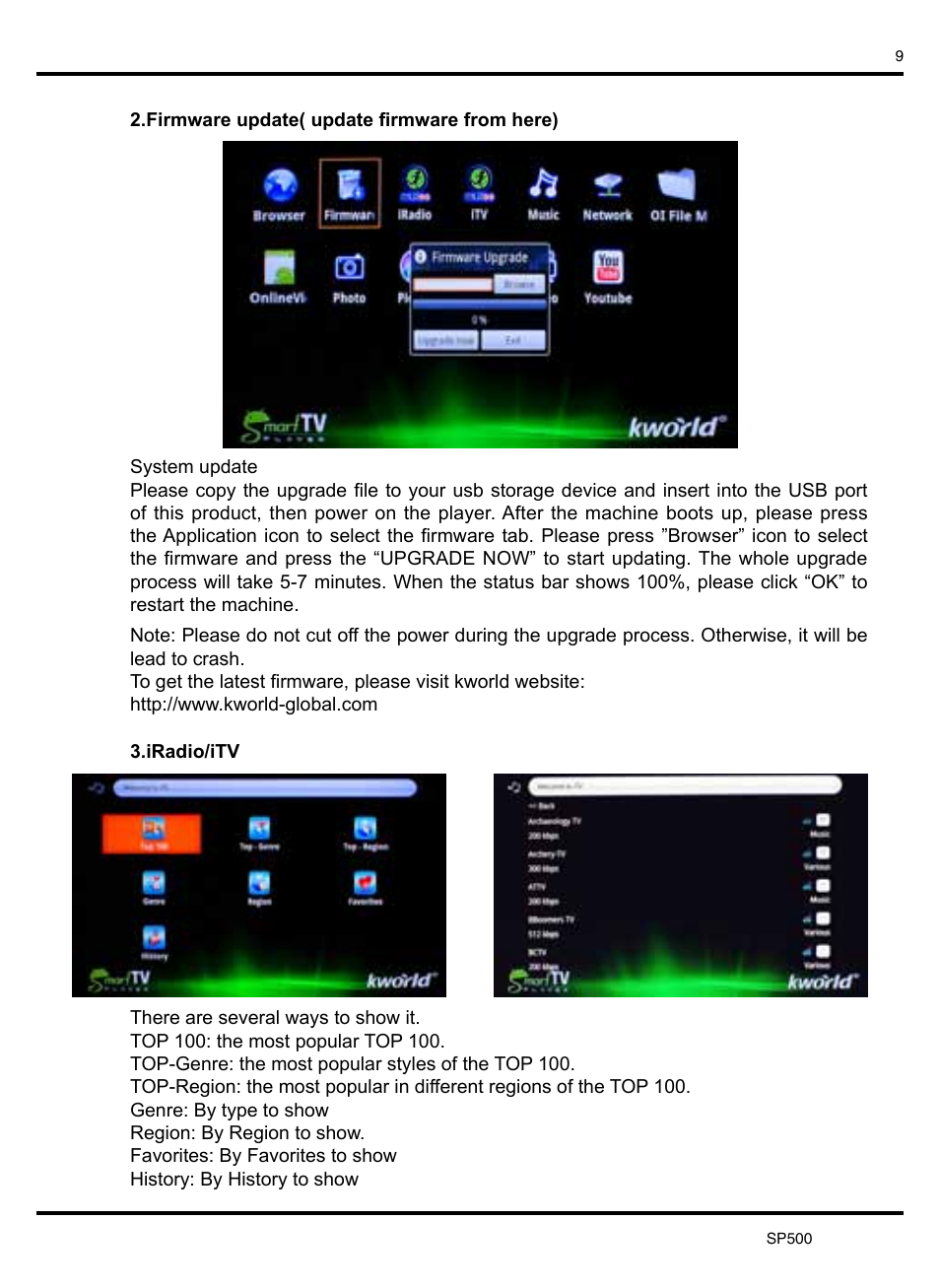KWorld SP500 User Manual | Page 10 / 23