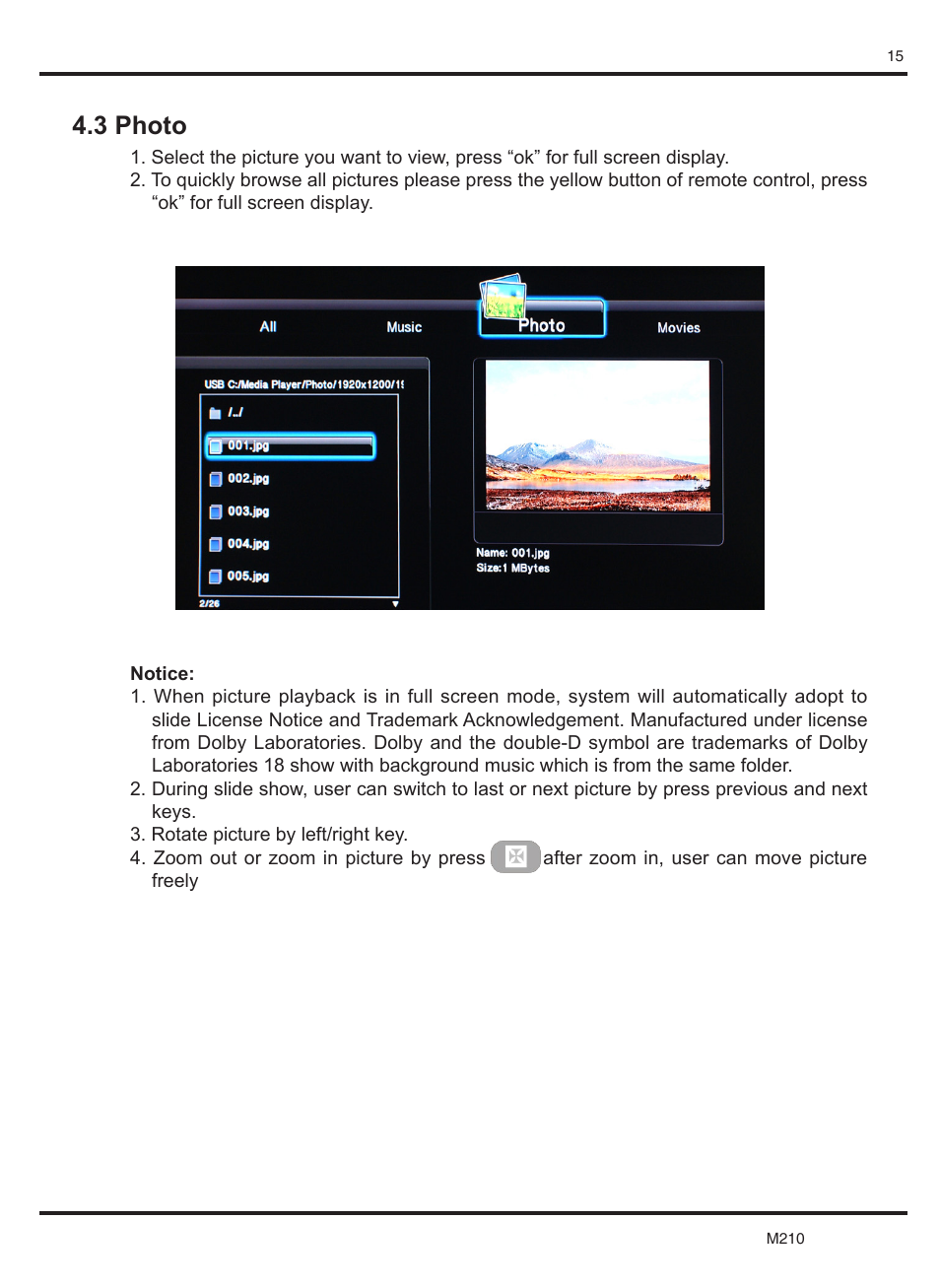 3 photo | KWorld M210 User Manual | Page 16 / 38