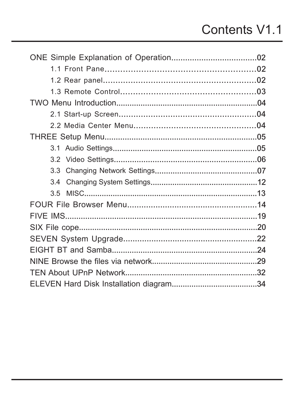 Contents v1.1 | KWorld M210 User Manual | Page 2 / 38