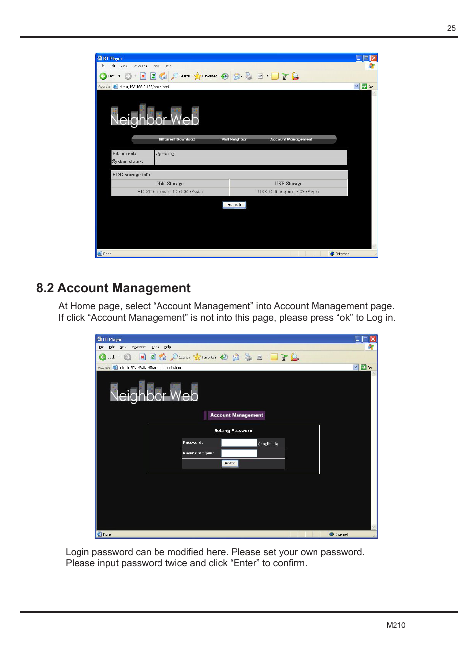 2 account management | KWorld M210 User Manual | Page 26 / 38