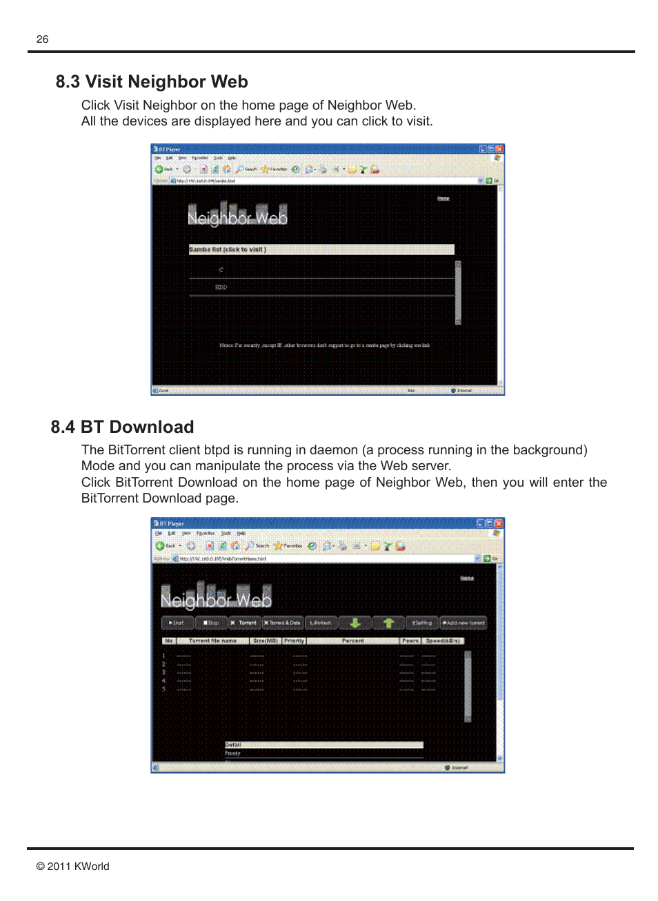 3 visit neighbor web 8.4 bt download | KWorld M210 User Manual | Page 27 / 38