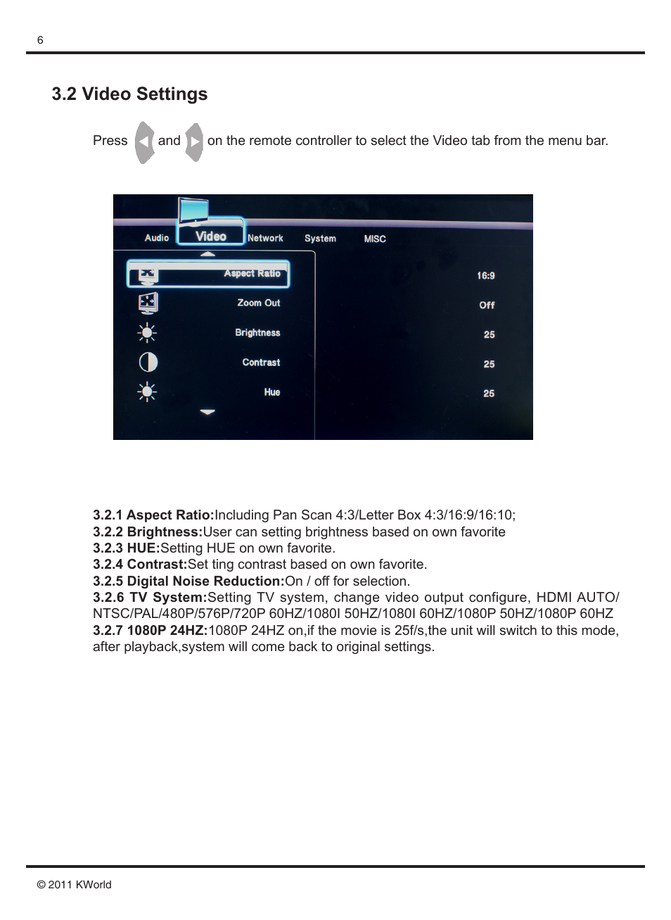 2 video settings | KWorld M210 User Manual | Page 7 / 38