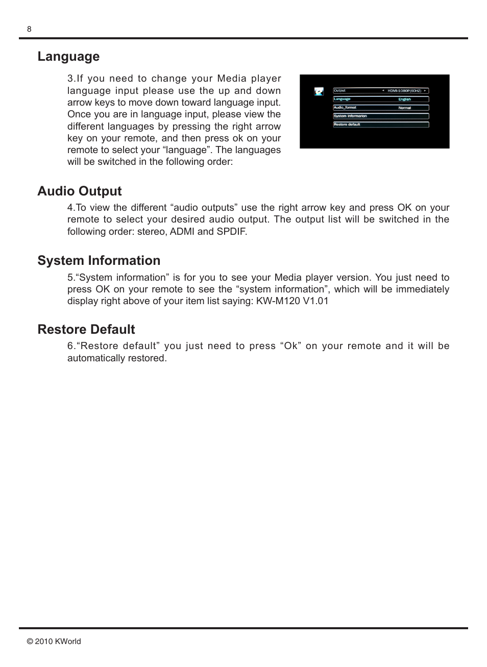 KWorld M120 User Manual | Page 9 / 18