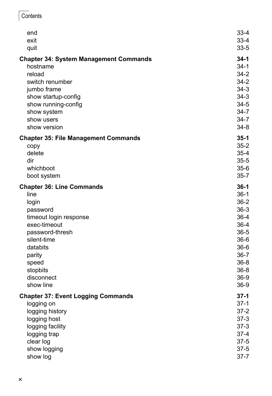 Accton Technology Direk Tronik ES4524D User Manual | Page 10 / 588