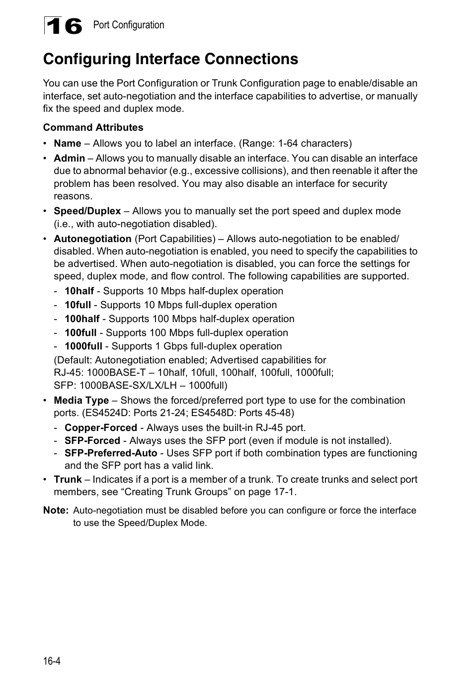 Configuring interface connections | Accton Technology Direk Tronik ES4524D User Manual | Page 158 / 588